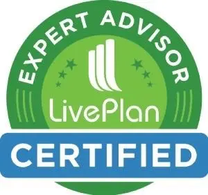 LivePlan Expert Advisor Certified badge